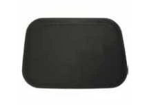 Vassoio bar rettangolare antiscivolo antigraffio cm 40x60 abs nero Omra