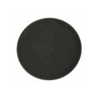 Vassoio bar rotondo antiscivolo antigraffio cm 27.5 abs nero Omra