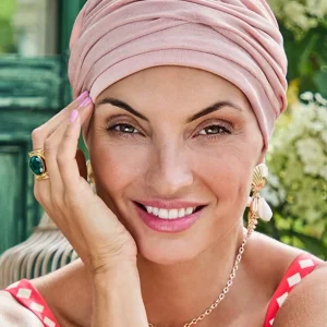 Aria - Turbante poliestere/bambù rosa antico 3050-4112