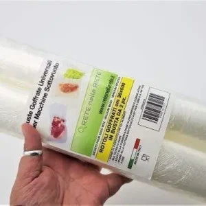 Busta con 2 rotoli 30x600 cm goffrati 3 strati per sottovuoto rnr Rete Nella Rete