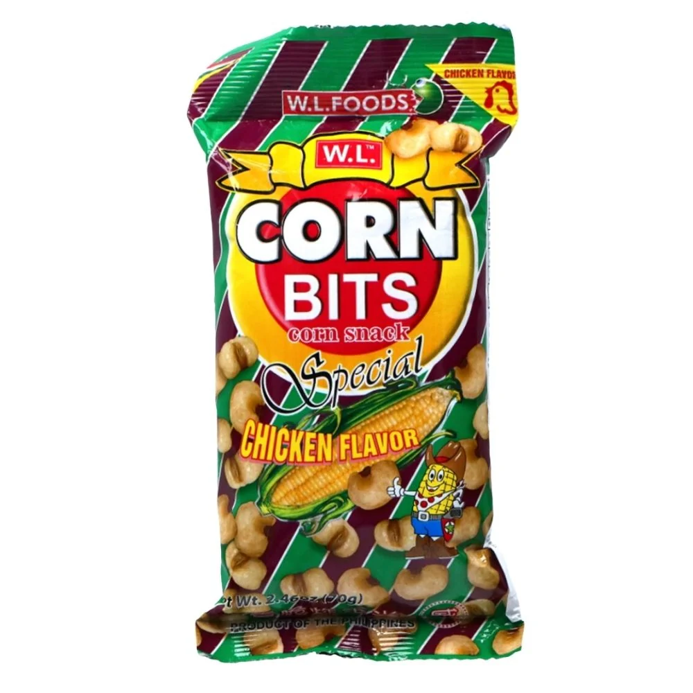 W.L. Corn Bits Corn Snack Chicken, mais al pollo da 70g