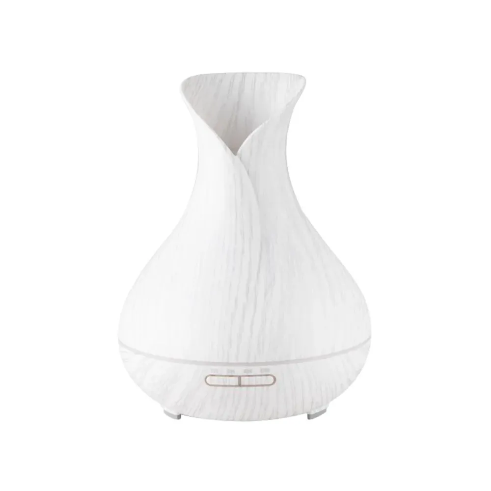 Diffusore di aroma umidificatore d'aria spa 15 legno bianco 550 ml + timer