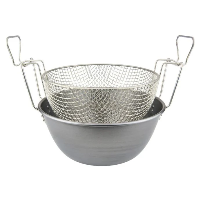 Friggitrice con cestello ferro spazzolato ø 42