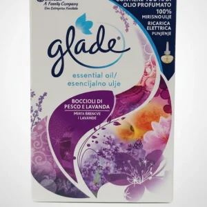 Glade Essential Oil Ricarica Elettrica - Boccioli di Pesco e Lavanda, 100% Olio Profumato, Fragranza Persistente, Intensit...