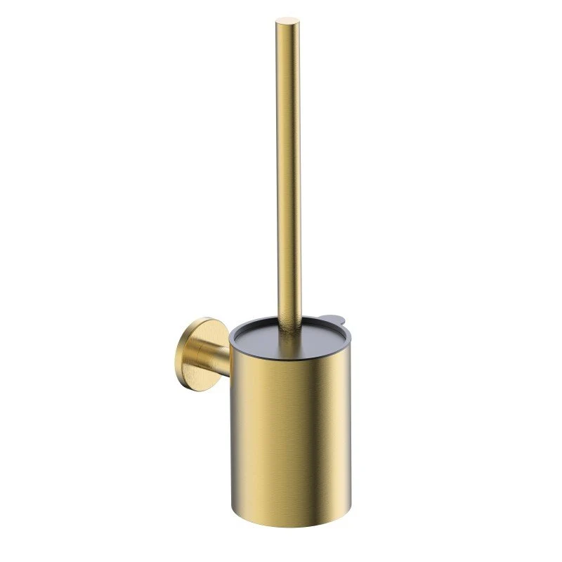 Imex - Porta scopino da parete Essential oro spazzolato