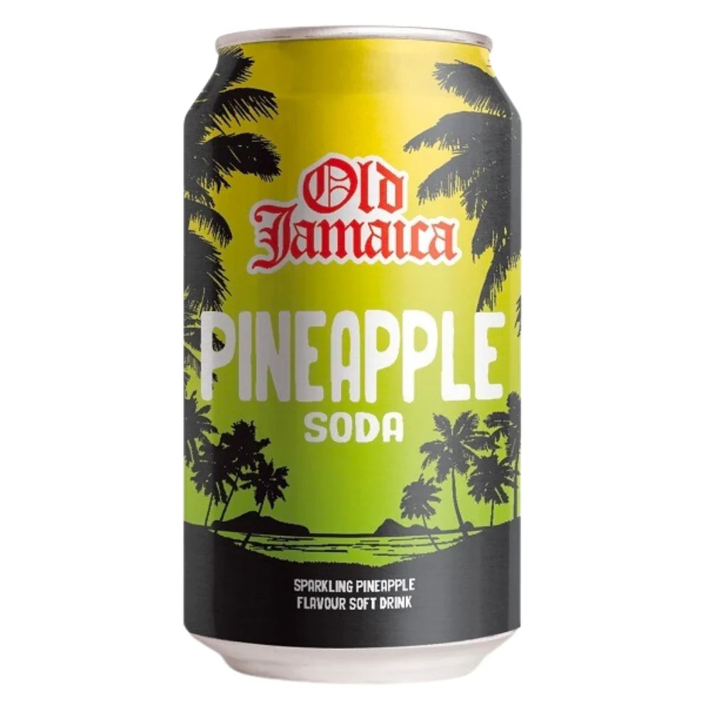 Old Jamaica Pineapple Soda, bevanda frizzante al gusto di ananas da 330ml