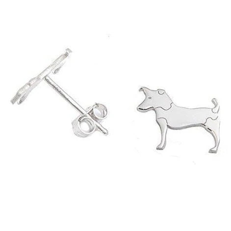 Orecchini Jack Russell Argento 925 Gioiello Cane