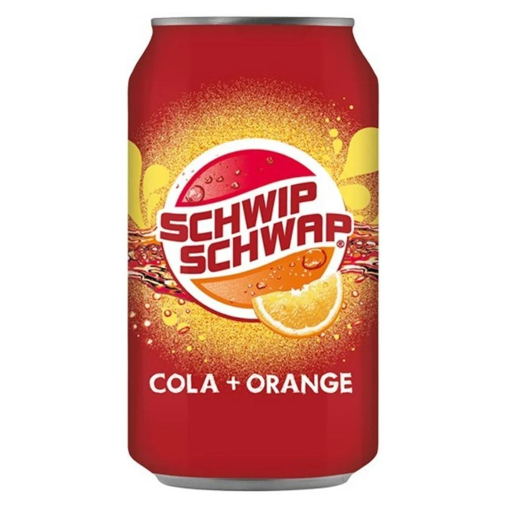 Schwip Schwap, soda al gusto di Cola ed Arancia da 355ml