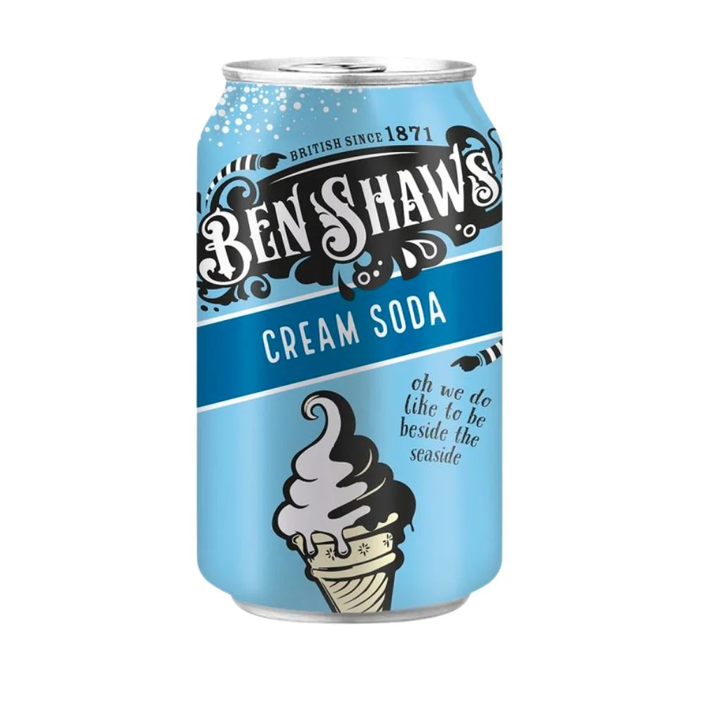 Soda Ben Shaws Cream Soda, bevanda al gusto panna da 330ml