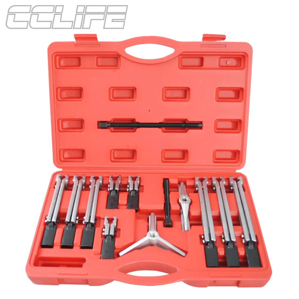Universal 2/3 Arms Bearing Puller Tool Set Kit 12 pezzi estrattore esterno interno