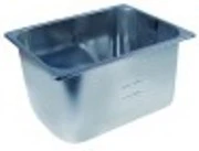 vaschetta per friggitrice con foro l 320mm lar. 260mm h 200mm 8l