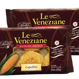 Le Veneziane Gluten Free Capellini Pasta, Corn Pasta, 8.8 oz | 250 g