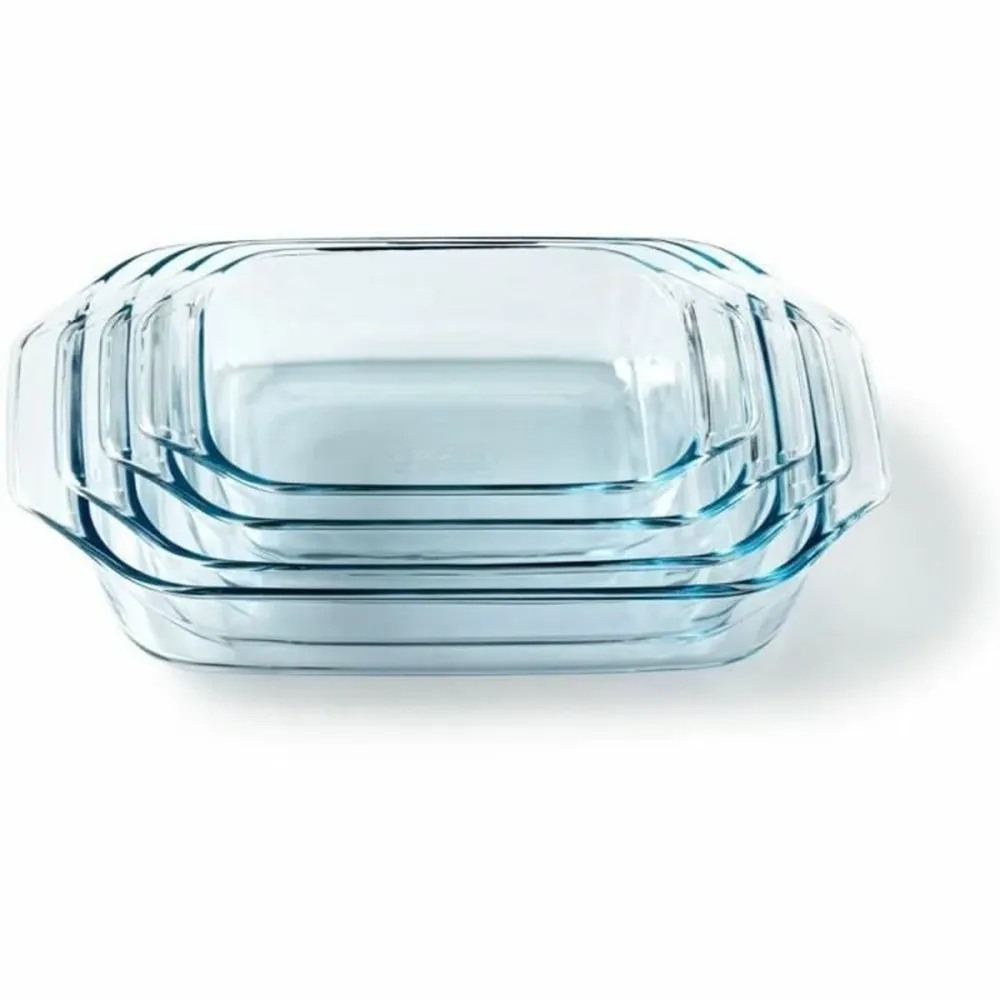 Set di Teglie da Forno Pyrex Trasparente 4 Pezzi