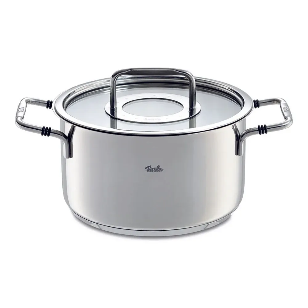 Pentola Bonn Fissler acciaio inox con coperchio