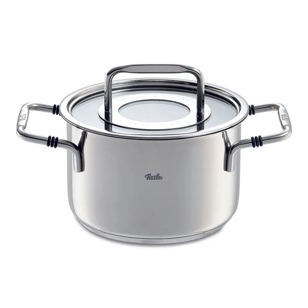 Pentola Bonn Fissler acciaio inox con coperchio