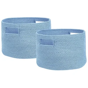 Set di 2 cesti cotone blu CHINIOT
