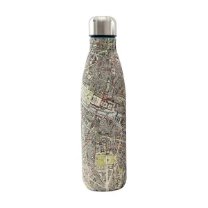 Bottiglia isolata acciaio inox 50 cl Mappa della città Modello 2