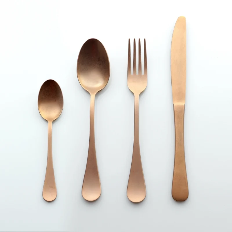 Inossidabile Professionale Weissestal - Posate 4 pezzi Sintesi Retrò Copper
