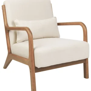 Armchair SKOVDE Fabric Light Crema