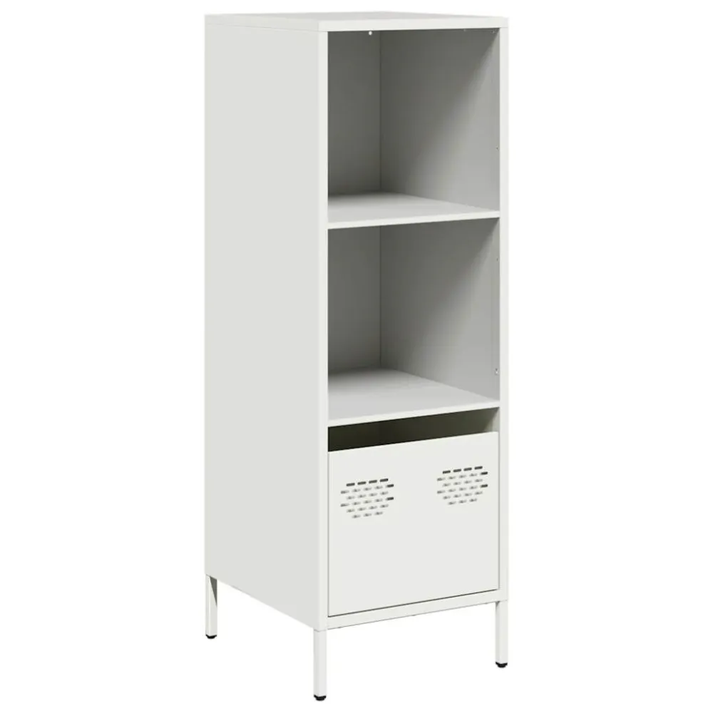 Credenza Bianca 35x39x103,5 cm Acciaio
