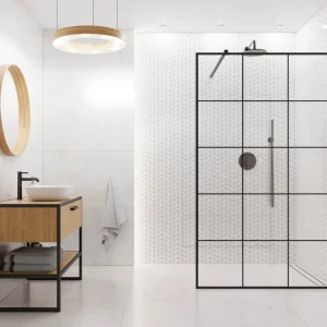 Porcelain stoneware mosaic on maglia bathroom or kitchen 17.2 cm x 29.8 cm - White sugar arrow 1