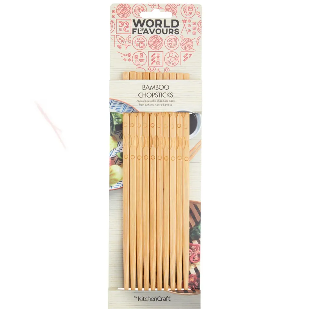 Set di 5 bacchette bambù KitchenCraft