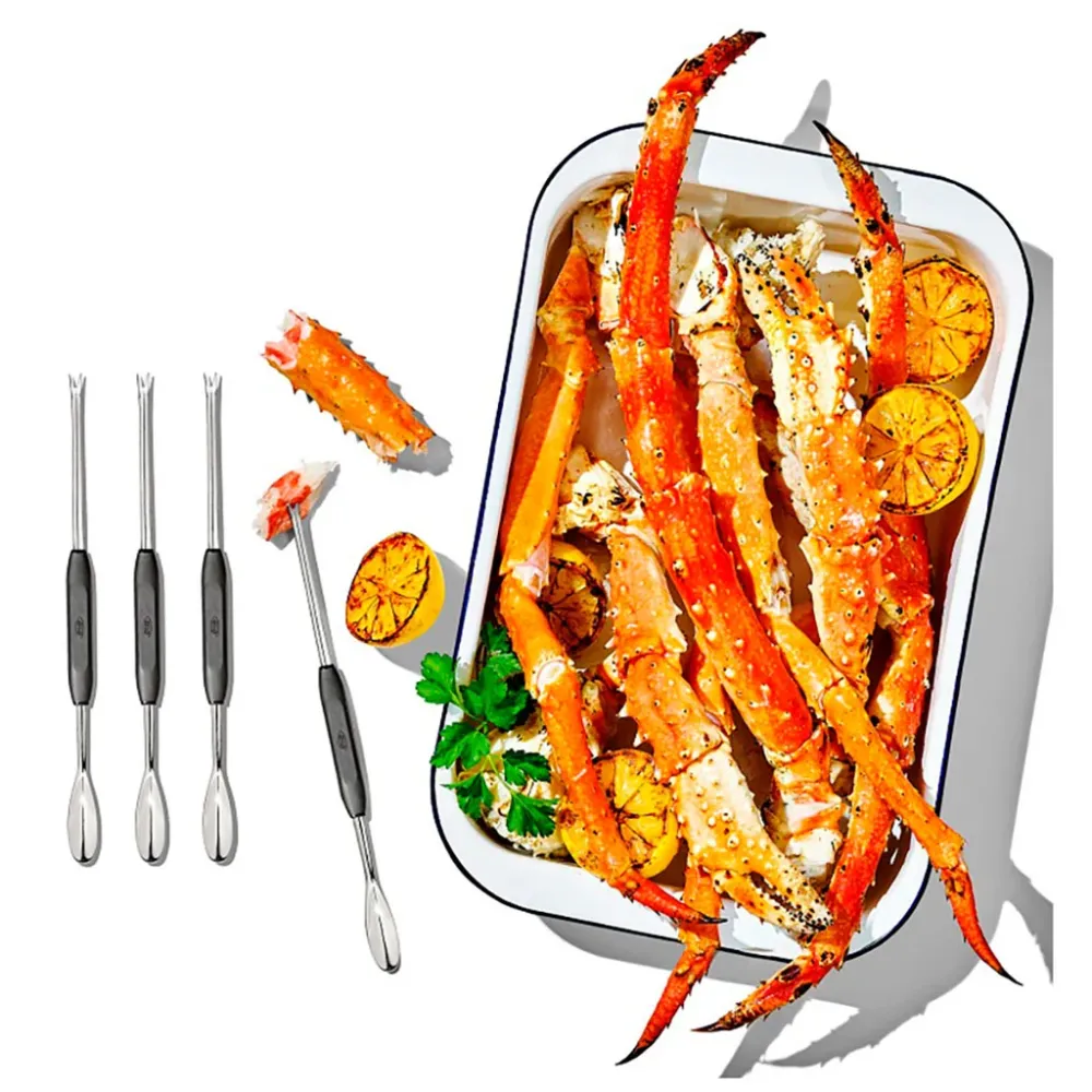 Set di 4 forchette per frutti di mare e olive OXO