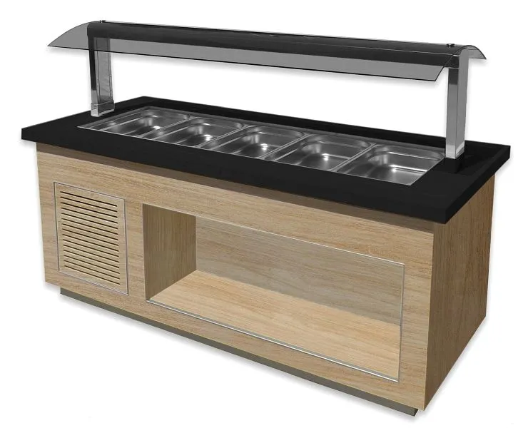 Barra per insalate Saro per 5x 1/1 GN modello DI ALTA GAMMA LINE SB-K200 OAK 366-2710