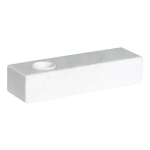 Candeliere marmo bianco mattone Hübsch - 15cm