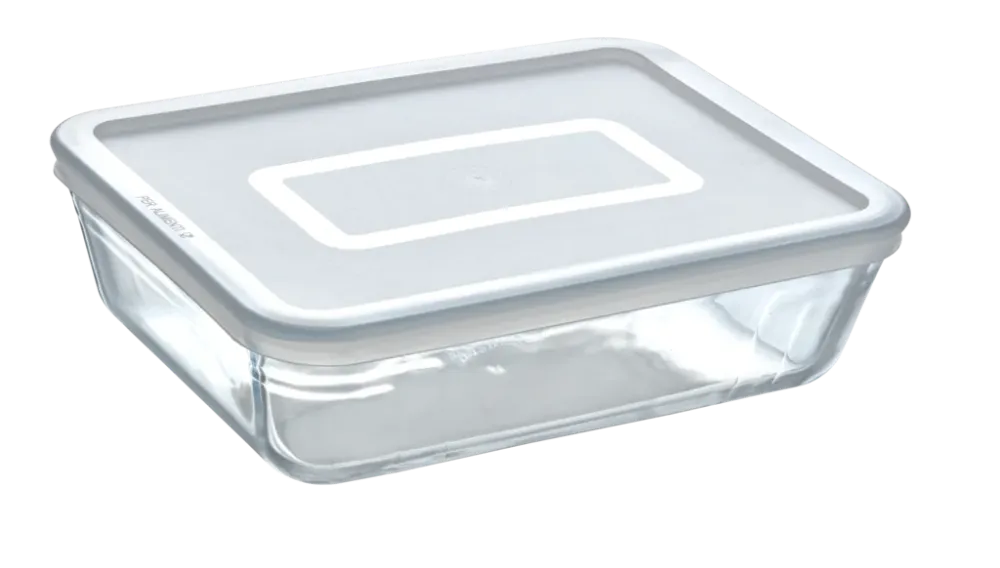 Cook & Freeze - Teglia rettangolare vetro con eccezionale coperchio per congelamento