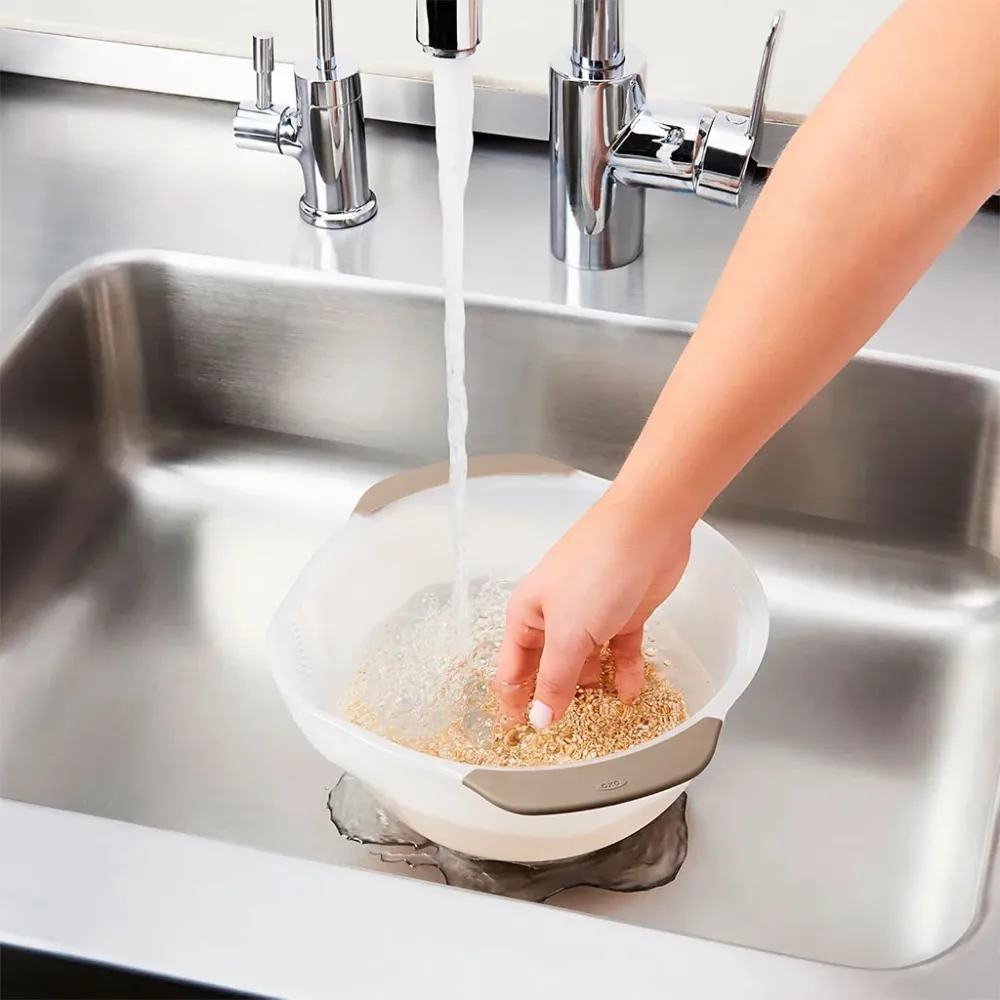 Gocciolatoio unico per il lavaggio di riso e cereali OXO