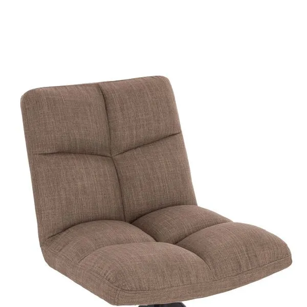HOME DELUXE set di 2 sedie girevoli per sala da pranzo NODA - tessuto grigio/marrone 49711