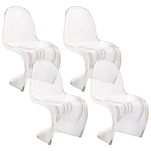Set 4 Dining Chairs Limpido VASIA