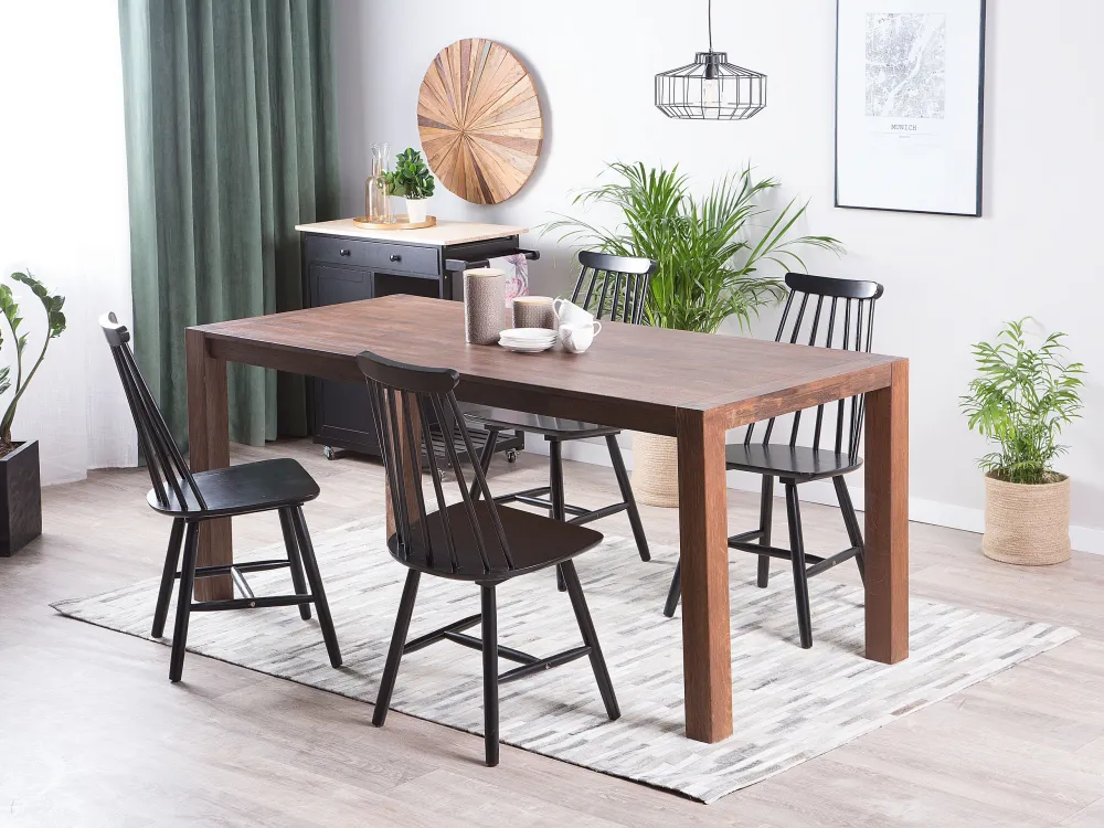 Set 2 Dining Chairs Nero notte VENTNOR
