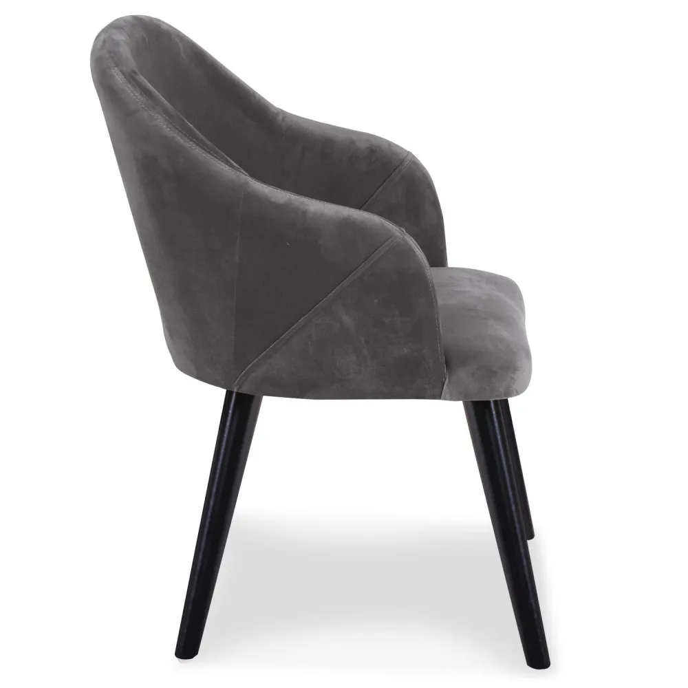 Set di 20 poltrone Liberto velluto grigio