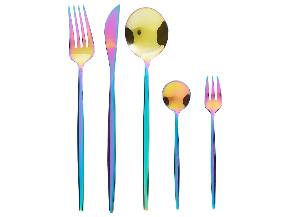 Set di 30 posate RIGATONI Multicolore