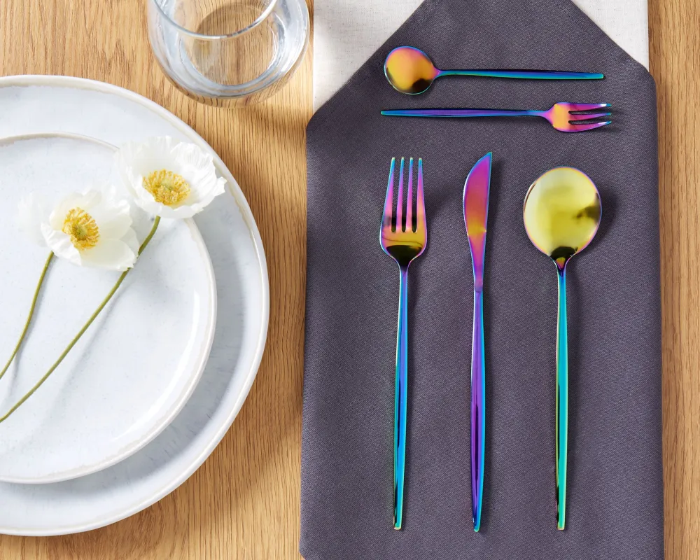 Set di 30 posate RIGATONI Multicolore
