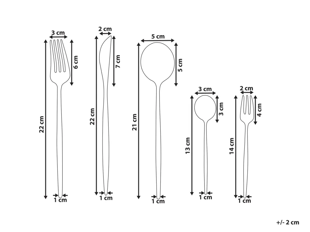Set di 30 posate RIGATONI Multicolore