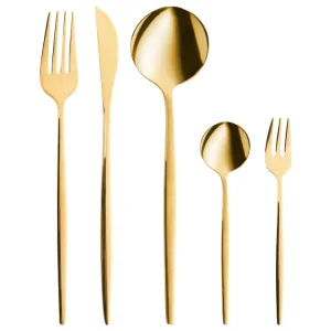 Set di 30 posate RIGATONI Oro