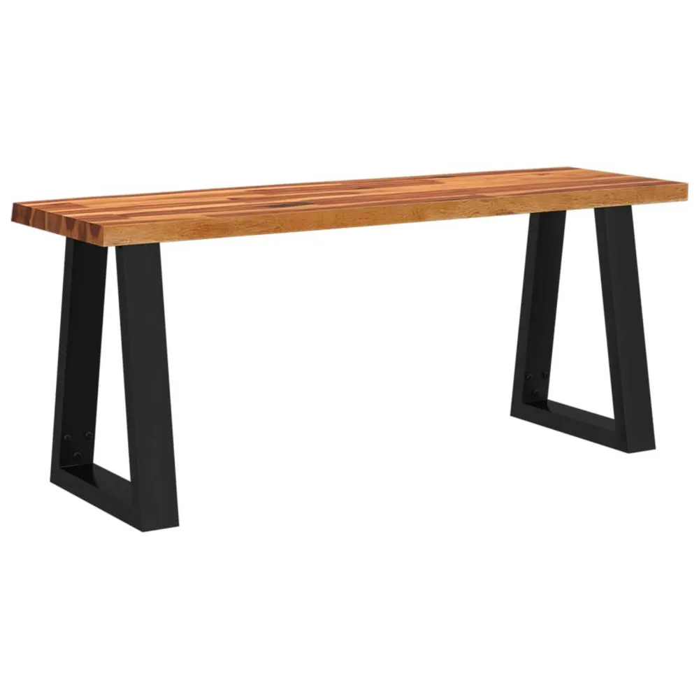 Set da Pranzo 3 pz con Bordi Vivi Legno Massello di Acacia