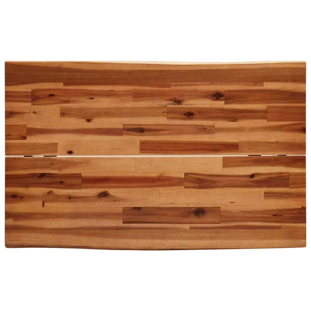 Set da Pranzo 3 pz con Bordi Vivi Legno Massello di Acacia