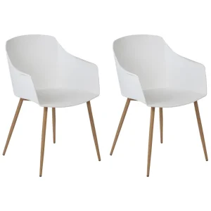 Set di 2 sedie da pranzo bianco FONDA II