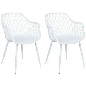 Set di 2 sedie da pranzo bianco NASHUA II