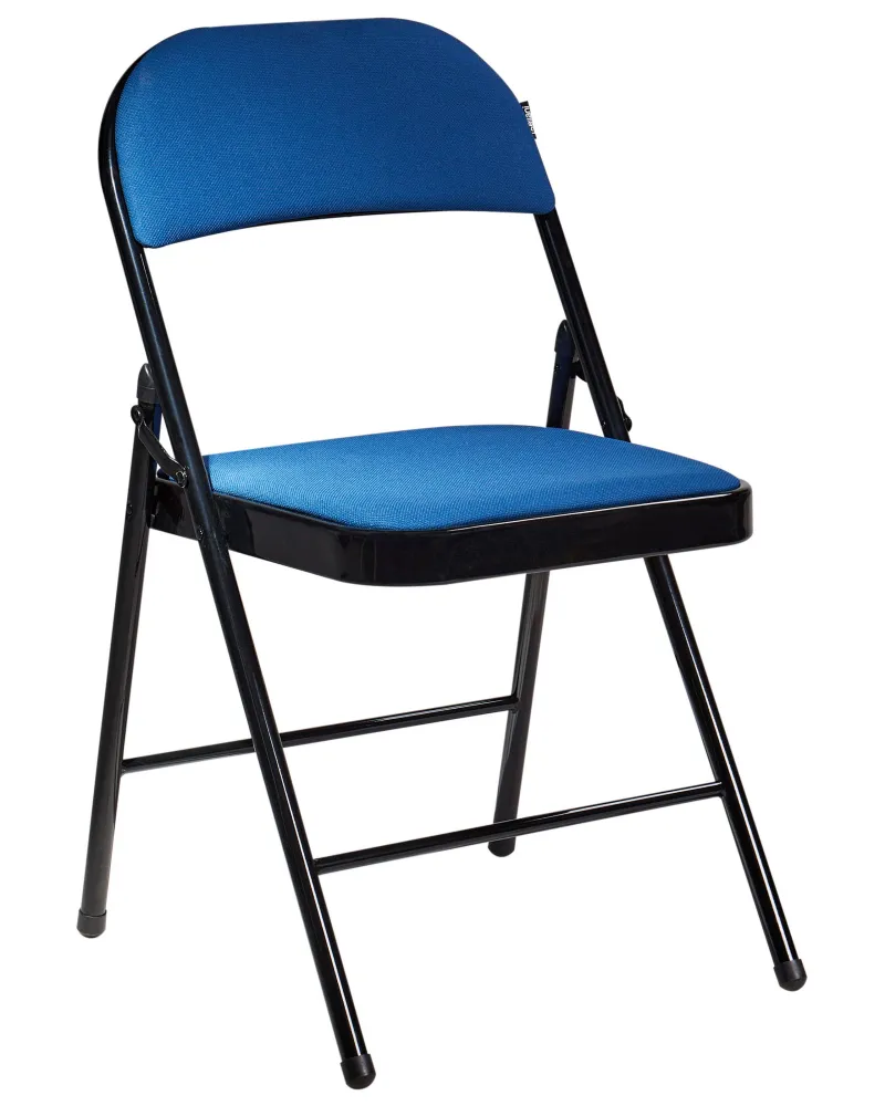 Set di 4 sedie da pranzo metallo blu e nero SPARKS