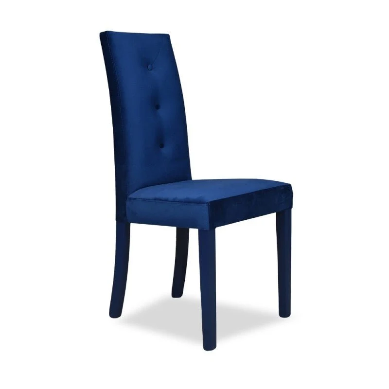 Set di sedie da pranzo "Montecarlo" imbottite velluto con 3 bottoni cm 47x46 101h