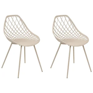 Set di 2 sedie da pranzo panna CANTON II