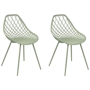 Set di 2 sedie da pranzo verde CANTON II