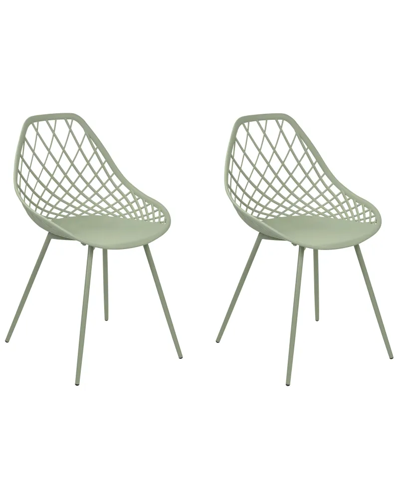 Set di 2 sedie da pranzo verde CANTON II