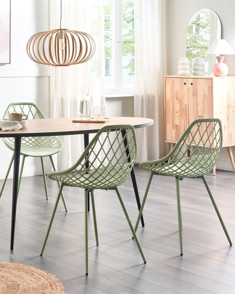 Set di 2 sedie da pranzo verde CANTON II