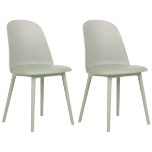 Set di 2 sedie da pranzo verde evidente FOMBY